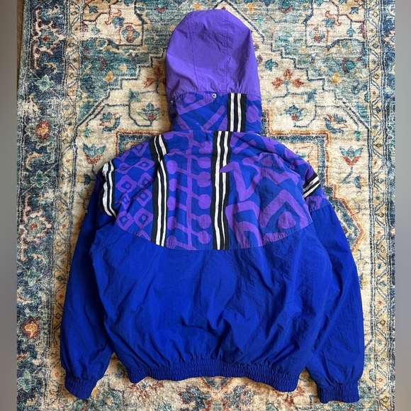 Vintage Ocean Pacific Abstract Zip-up Ski Jacket Large - Picture 2 of 8
